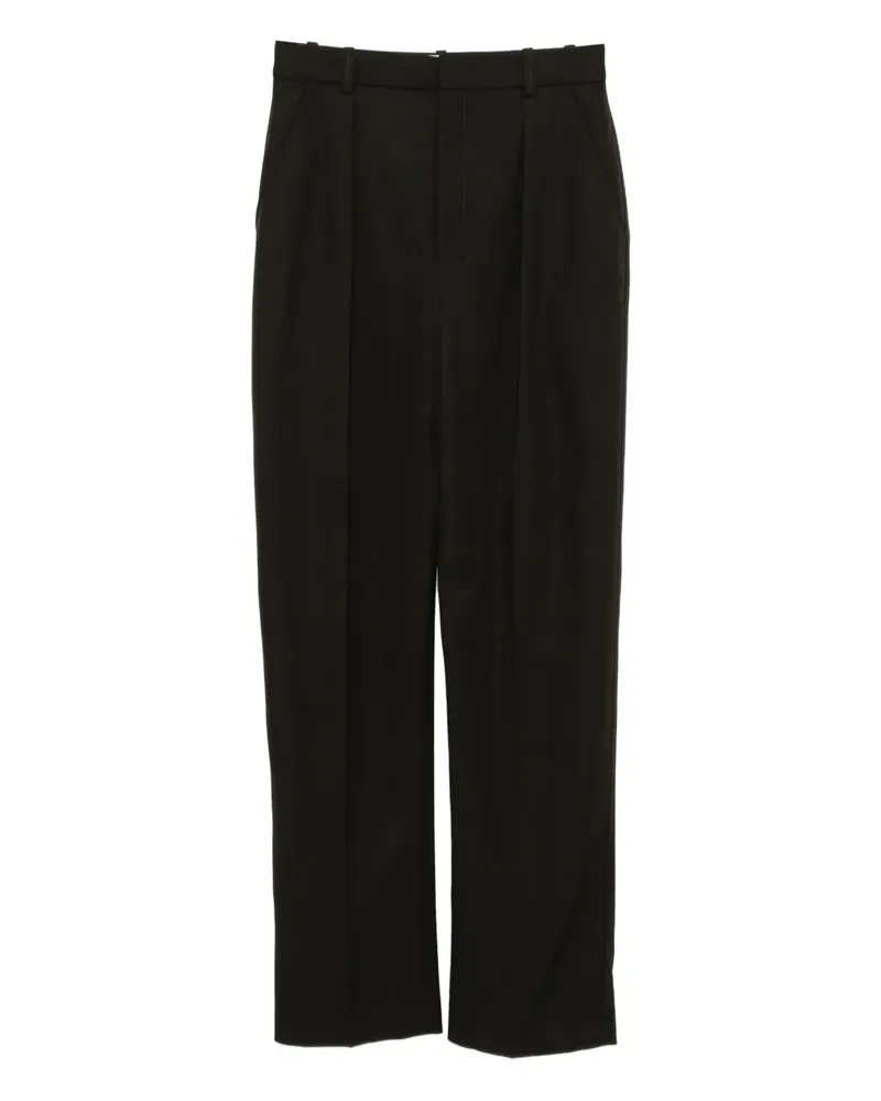 Christophe Lemaire Straight-Leg-Hose mit Falten - Braun Braun