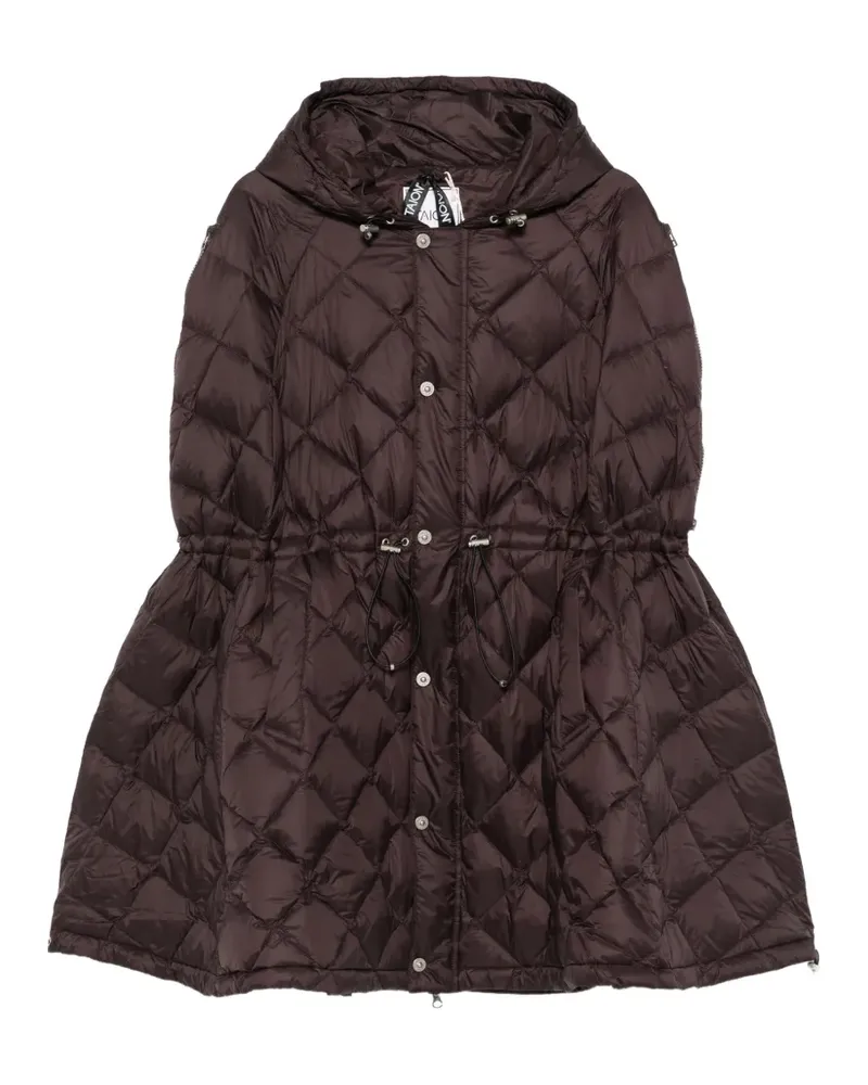 TAION quilted hooded gilet - Braun Braun