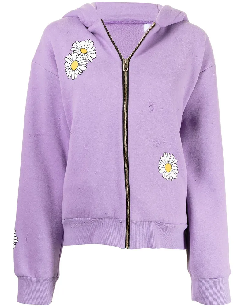 Natasha Zinko Hoodie mit Print Violett