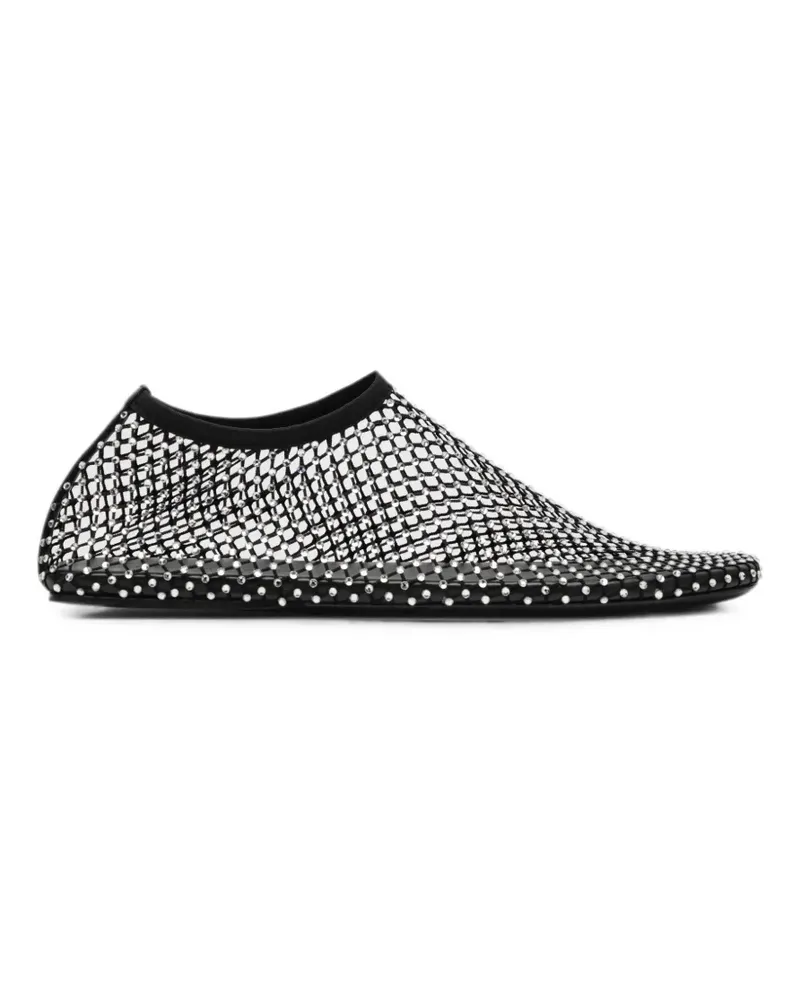 Christopher Esber Minette Ballerinas mit Kristallen - Schwarz Schwarz