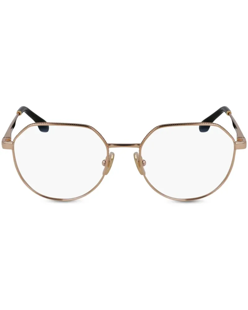 Victoria Beckham Brille mit geometrischem Gestell - Gold Gold