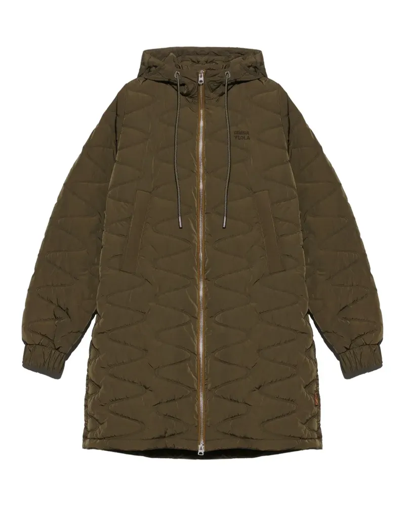 BIMBA Y LOLA Wattierter kakifarbener Steppjacke - Grün Grün