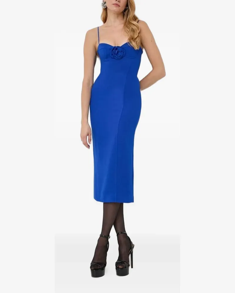 Bardot Verziertes Midikleid - Blau Blau
