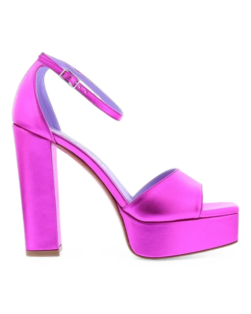 Albano Plateau-Sandalen im Metallic-Look - Rosa Rosa