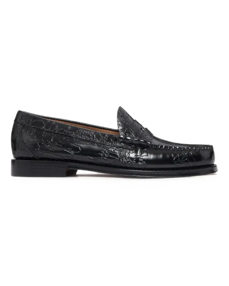 G.H. Bass & Co. Weejuns Larson Loafer mit Prägung - Schwarz Schwarz