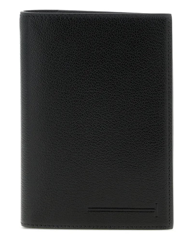 Tom Ford T-Line logo passport holder - Schwarz Schwarz