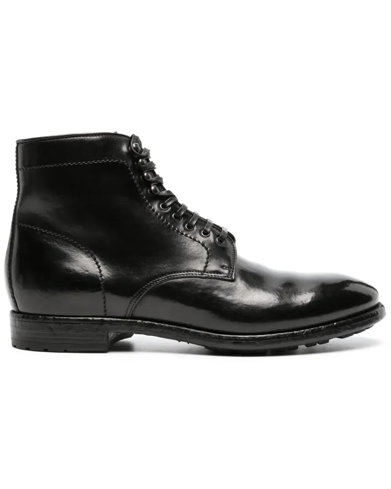 Officine Creative Italia Anatomia 013 Schnürstiefel - Schwarz Schwarz