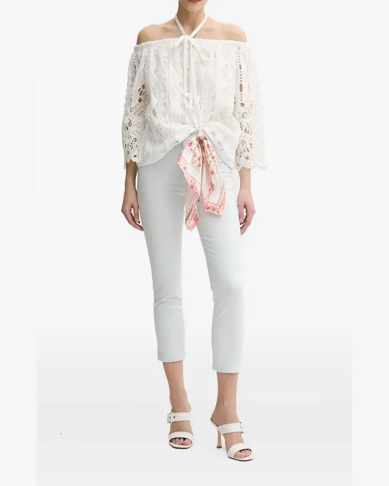 Guess Jeans mit Blumen-Print - Weiß Weiß