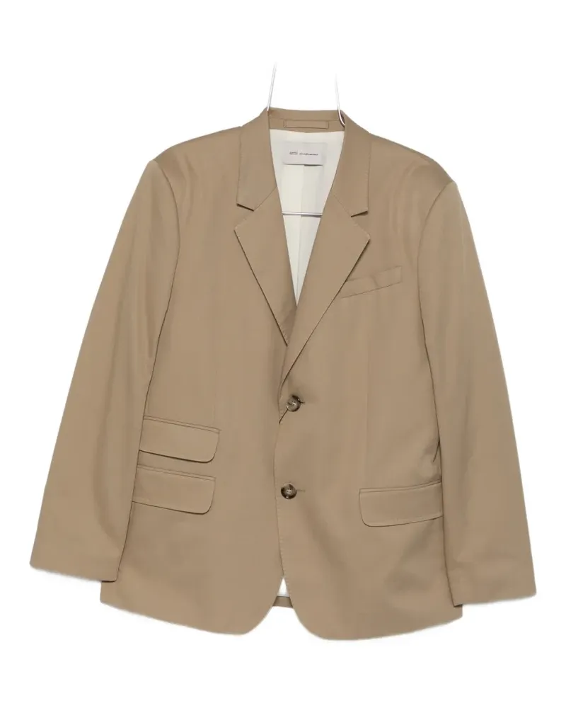 AMI Paris flap-pocket blazer - Nude Nude