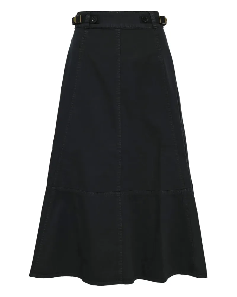 Ulla Johnson Finely belted high-waisted skirt - Schwarz Schwarz