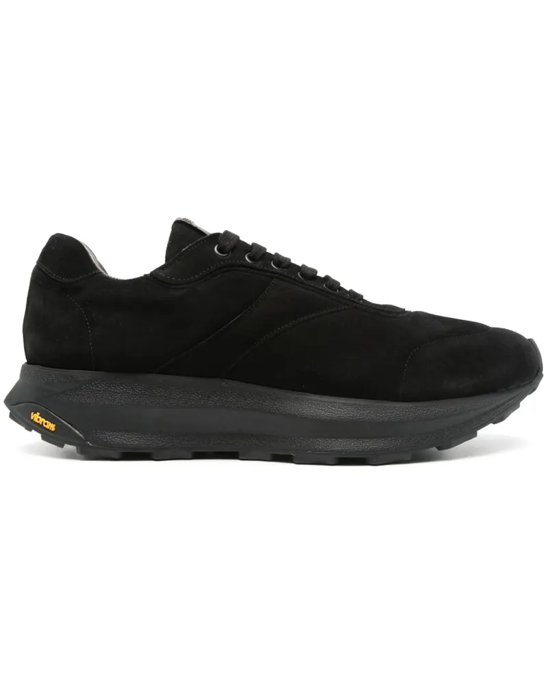 Corneliani Sneakers mit Logo-Patch - Schwarz Schwarz