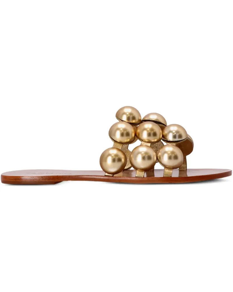 FARM Rio Sandalen mit Perlen - Gold Gold