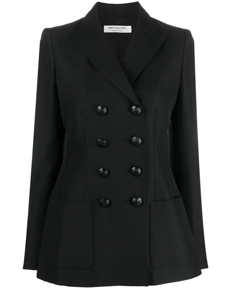 Philosophy Di Lorenzo Serafini Blazer mit Knöpfen - Schwarz Schwarz