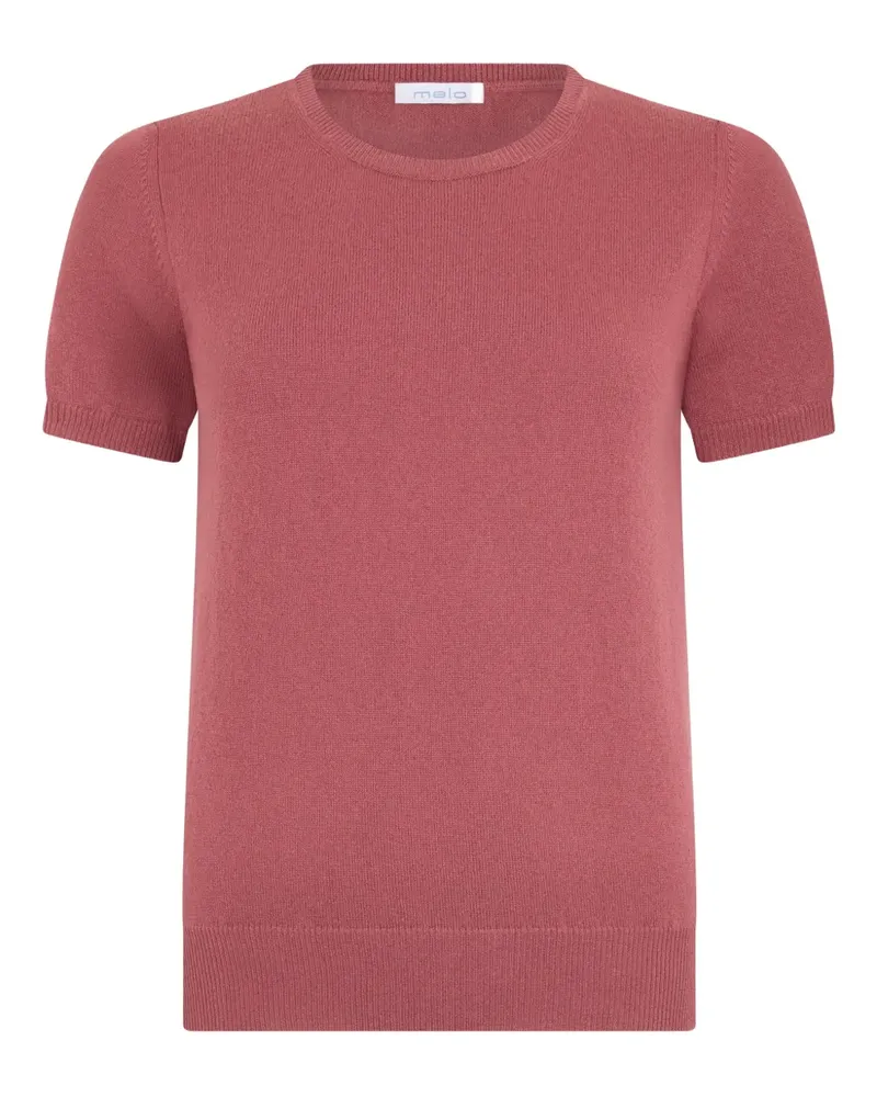Malo short-sleeve fine-knit sweater - Rosa Rosa