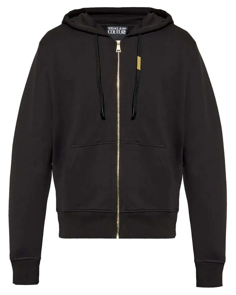 Versace Jeans Kapuzenjacke mit Reißverschluss - Schwarz Schwarz