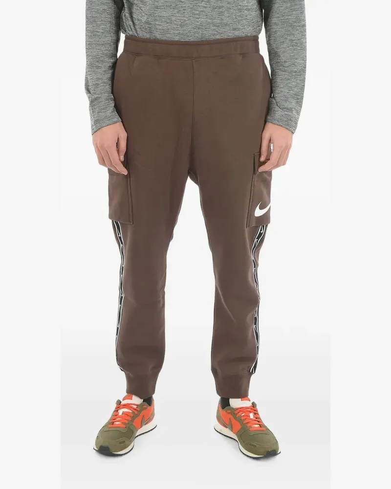 Nike Cargohose mit Logo-Streifen - Braun Braun