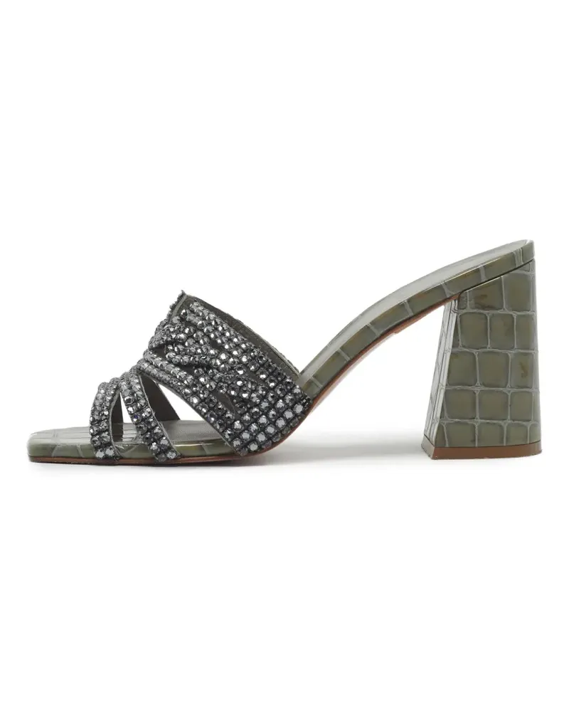 Gina Rodeo Sandalen mit Kroko-Effekt - Grün Grün