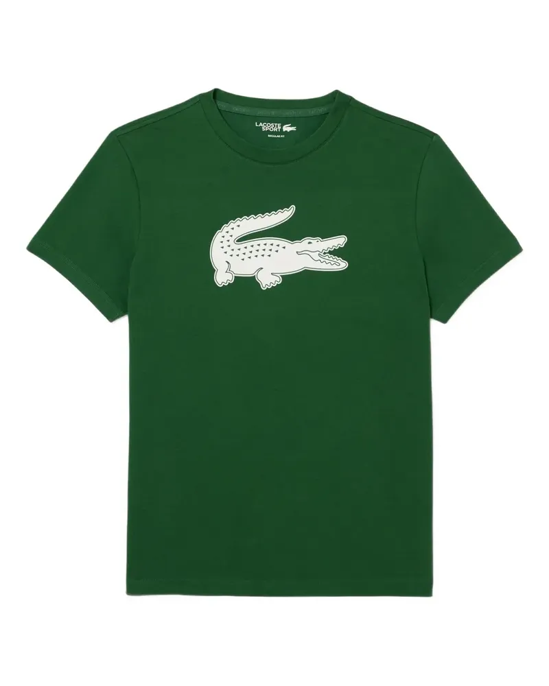 Lacoste T-Shirt mit Krokodil-Logo - Grün Grün