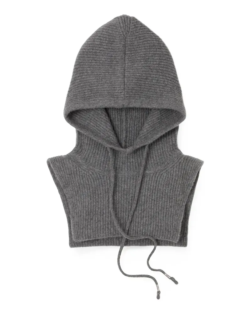 ba&sh Cadetto gerippte Balaklava - Grau Grau