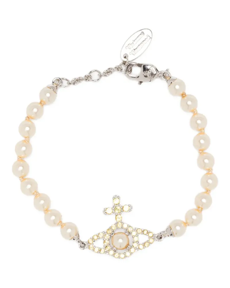 Vivienne Westwood Armband mit Perlen - Silber Silber