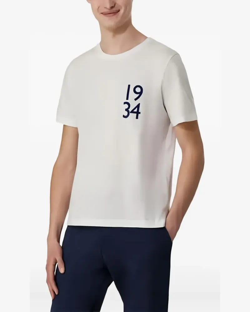 Canali 1934 T-Shirt aus Jersey - Weiß Weiß