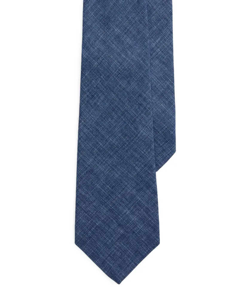 Ralph Lauren Krawatte aus Délavé-Leinen - Blau Blau