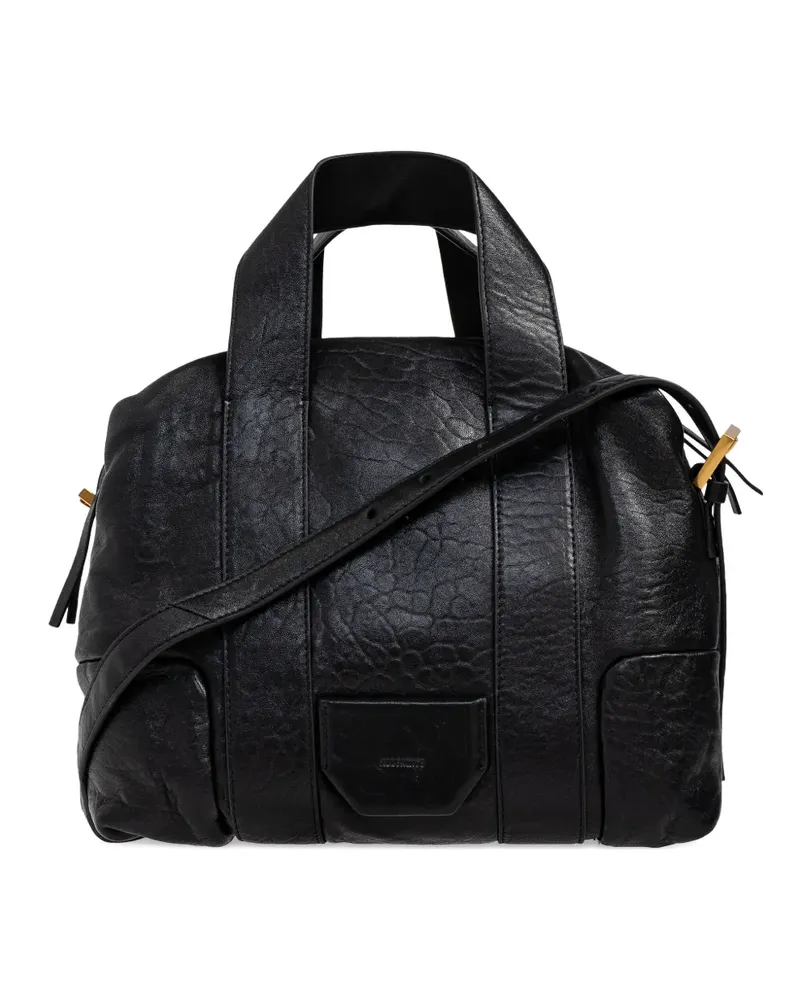 AllSaints Strukturierter Ares Tote Bag - Schwarz Schwarz