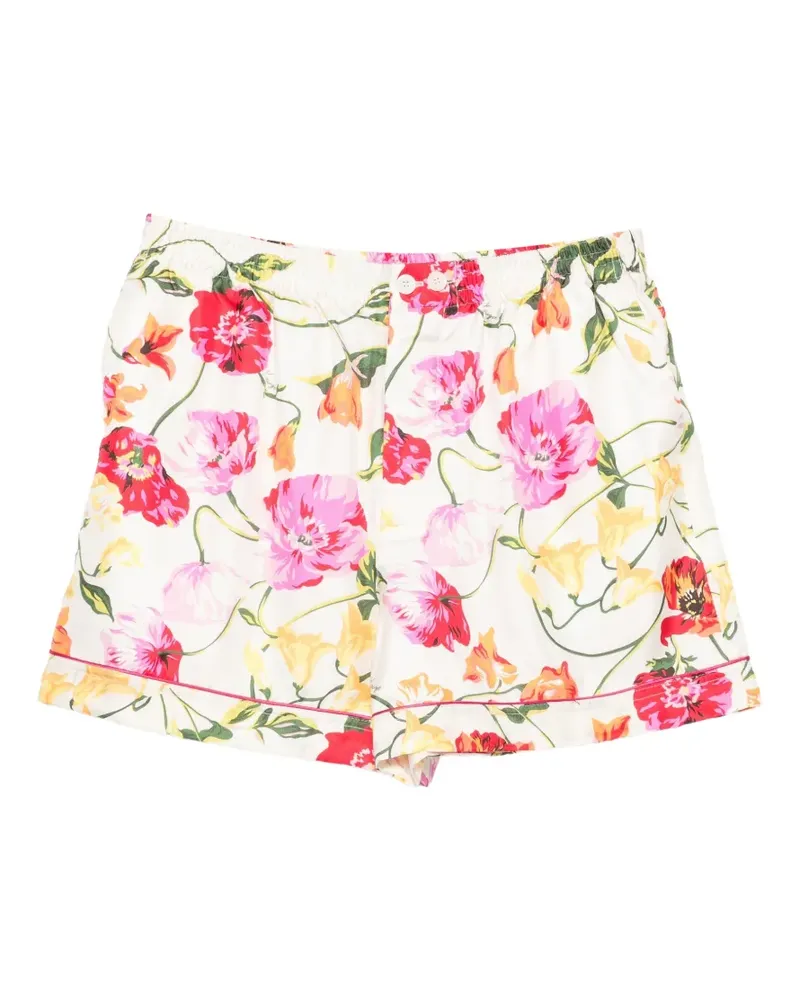 Kenzo Shorts mit Blumenprint - Nude Nude