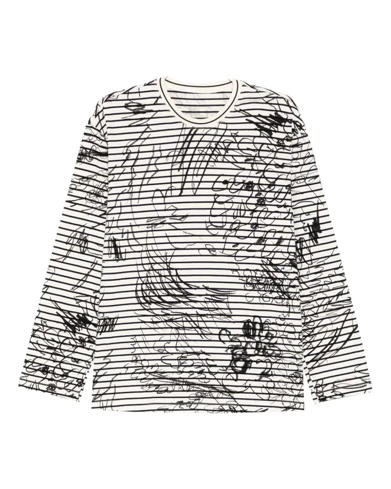 JNBY Gestreiftes T-Shirt - Weiß Weiß