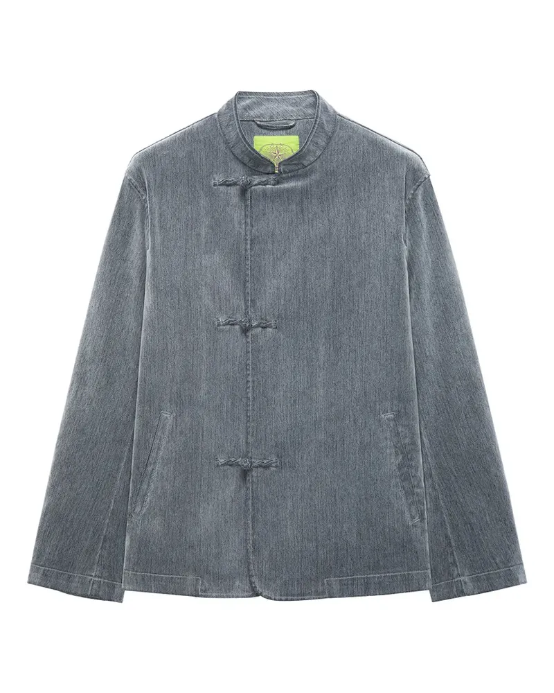 Shanghai Tang frog-fastening mandarin-collar jacket - Grau Grau