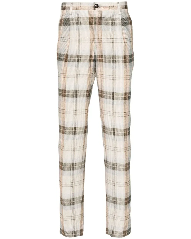 Incotex Tapered-Hose aus Cord - Nude Nude