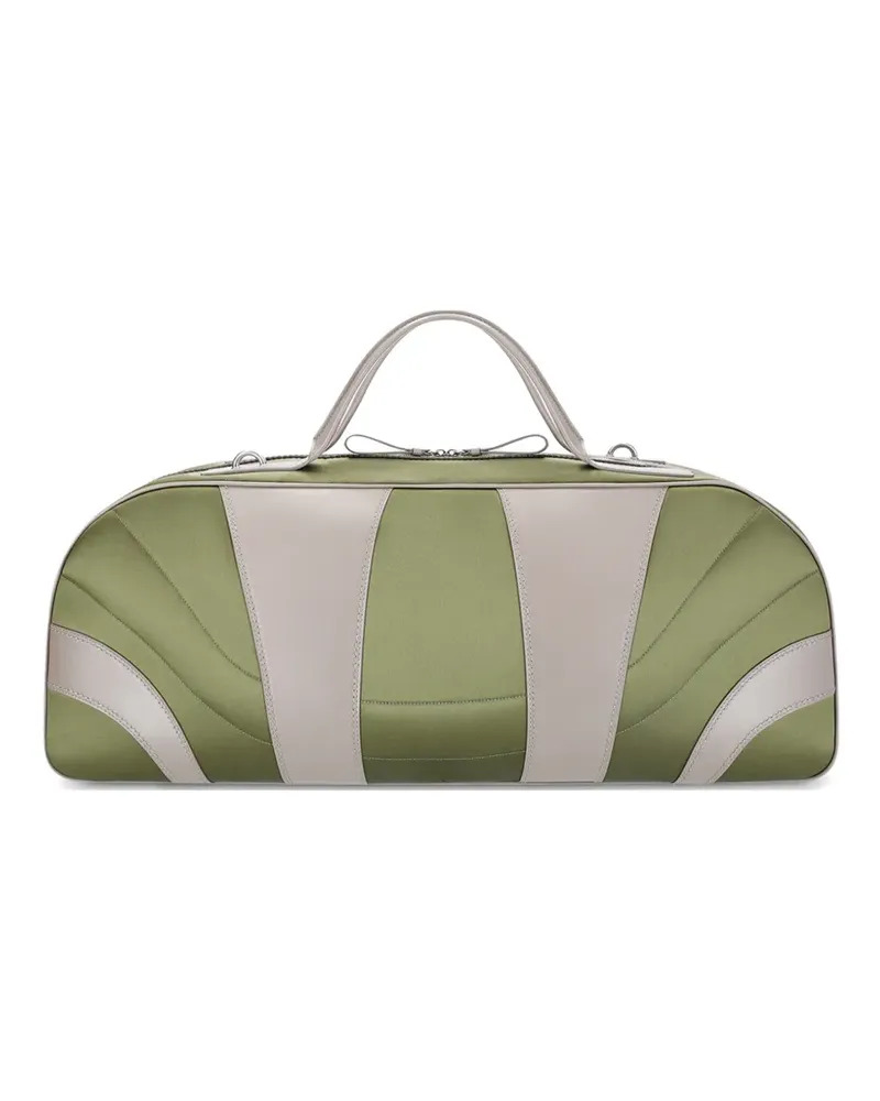 Dries van Noten panelled holdall - Grün Grün
