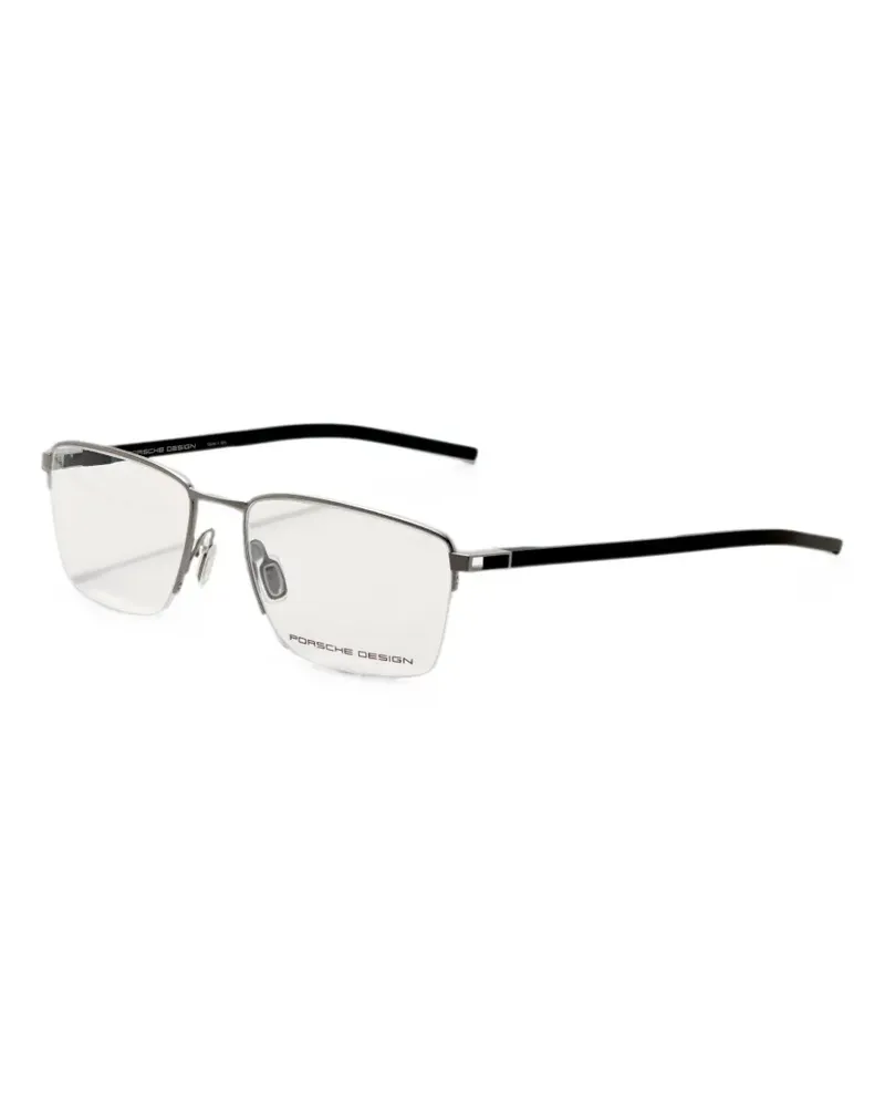 Porsche Design Brille mit eckigem Gestell - Grau Grau