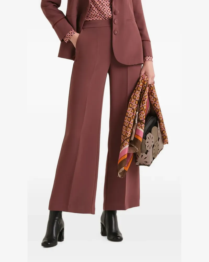 Maliparmi High-Waist-Hose mit geradem Bein - Violett Violett