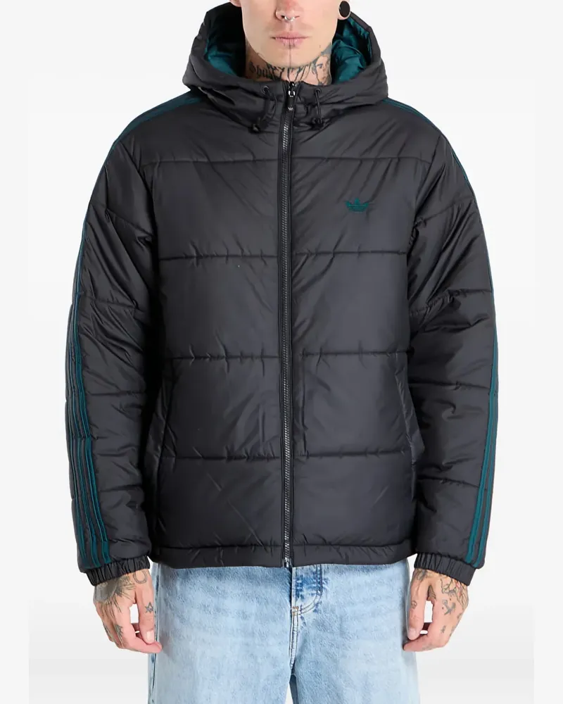 adidas Adicolor reversible-hooded jacket - Schwarz Schwarz