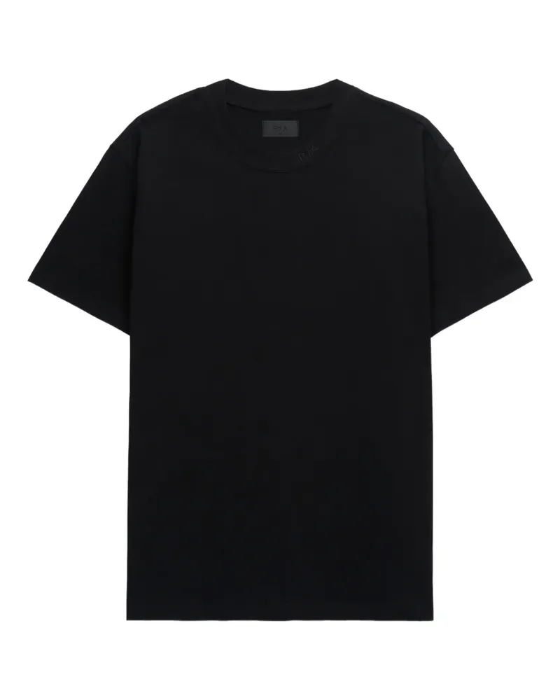 RTA Rico T-Shirt mit Stehkragen - Schwarz Schwarz