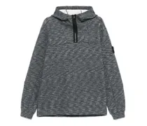 Hoodie mit Kompass-Patch - Grau