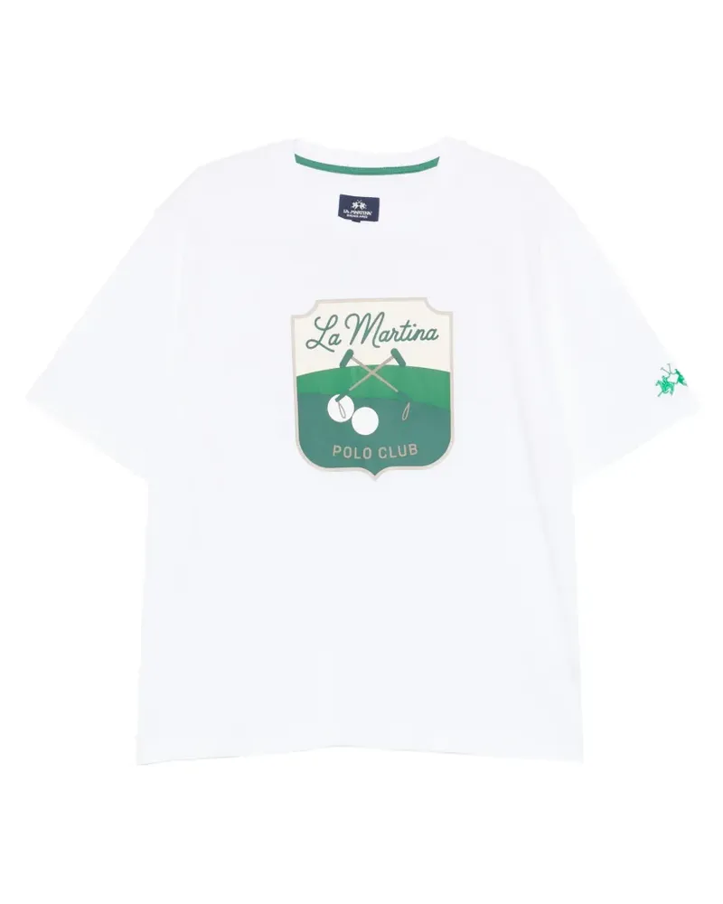 La Martina logo-print T-shirt - Weiß Weiß