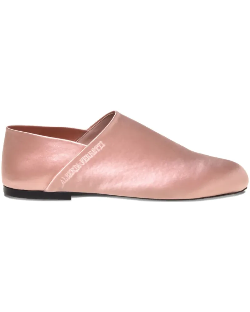 Alberta Ferretti Loafer aus Satin - Rosa Rosa