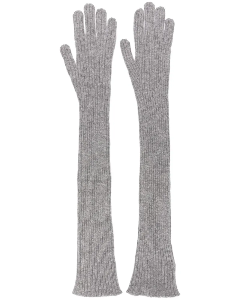 Fabiana Filippi Handschuhe aus Kaschmir - Grau Grau
