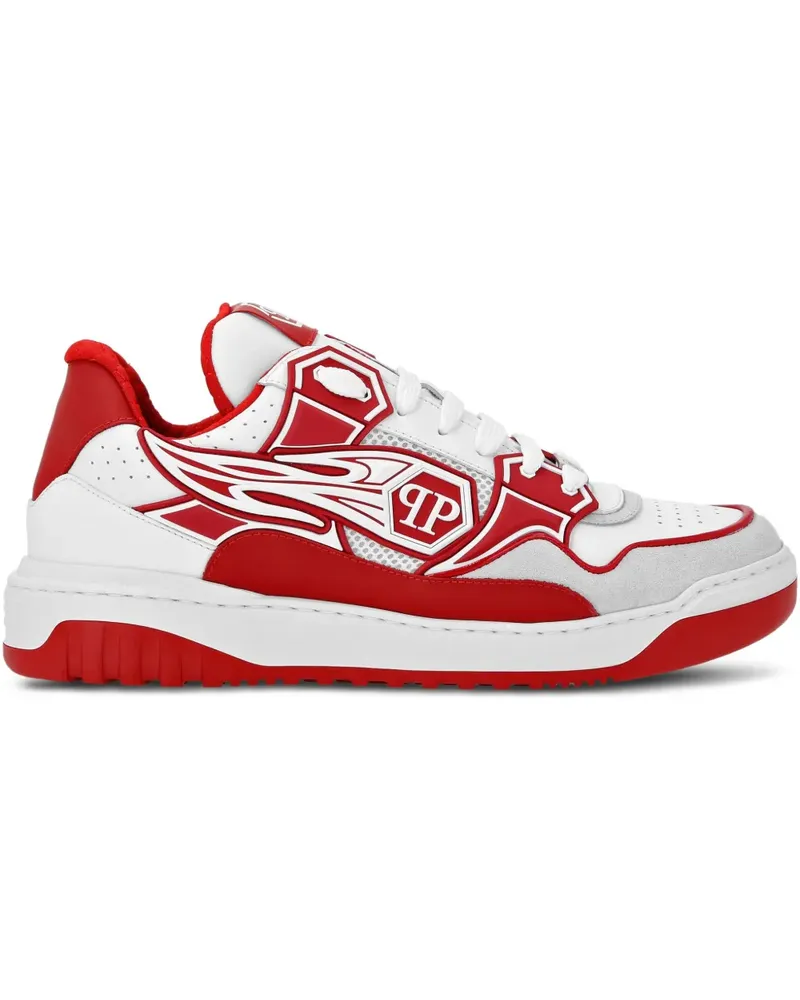 Philipp Plein Strass Hexagon Sneakers - Rot Rot