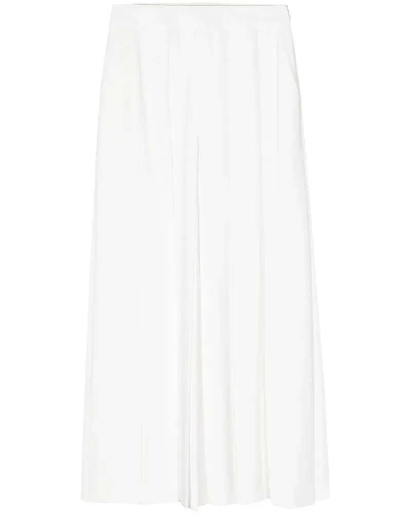 JUUN.J Wide-Leg-Hose mit Bundfalten - Weiß Weiß