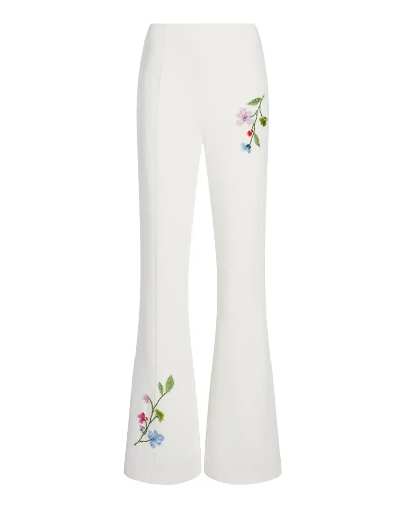 Cinq à Sept Floral Vine Kailyn Hose - Weiß Weiß