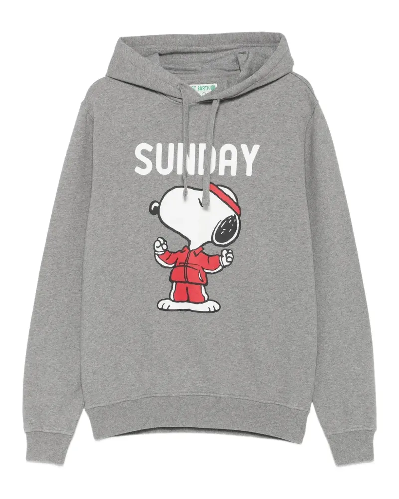MC2 Saint Barth Hoodie mit Snoopy-Print und Kordelzug - Grau Grau