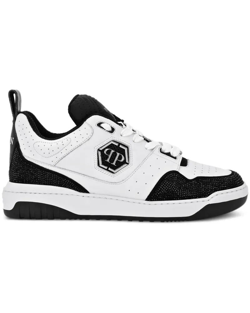 Philipp Plein Hexagon Crystal Sneakers - Schwarz Schwarz