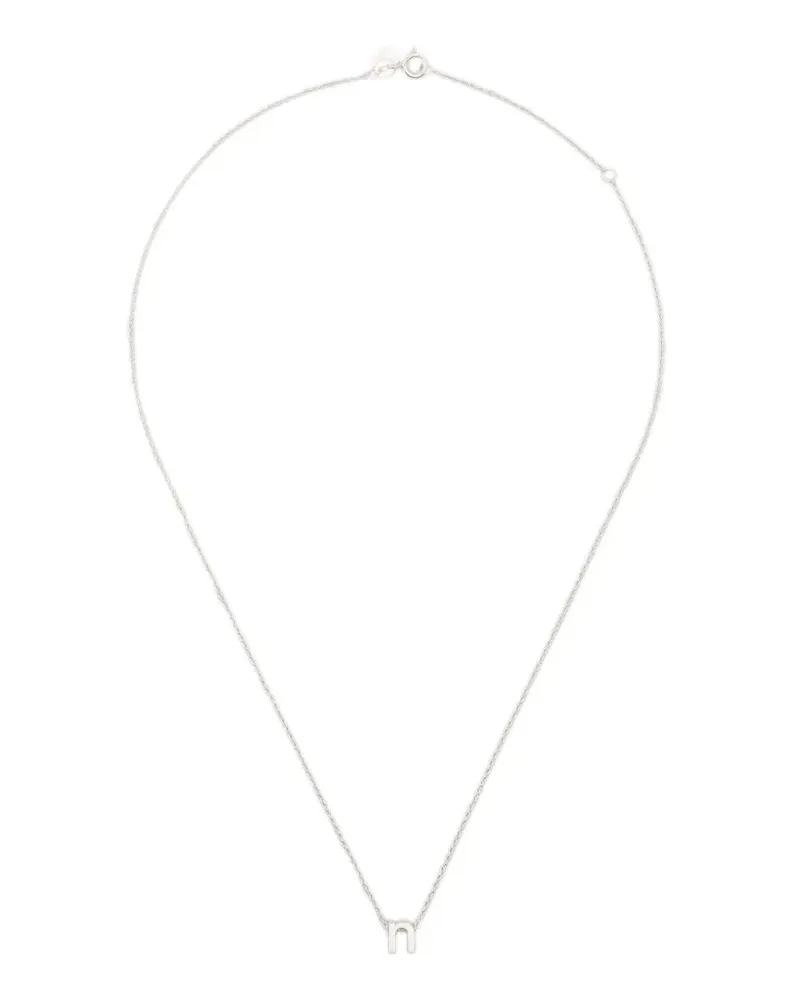 Le Gramme alphabet necklace - Silber Silber