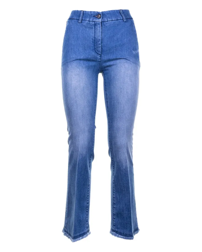 VIA MASINI 80 Ausgefranste Jeans - Blau Blau
