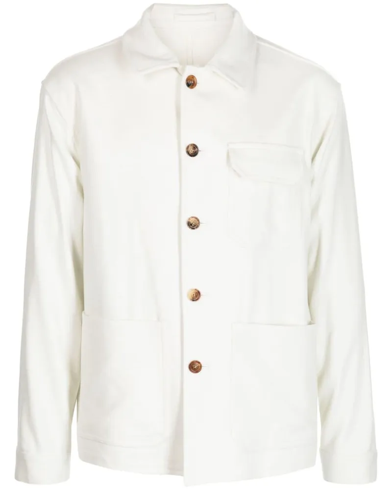 LARDINI Geknöpfte Hemdjacke - Weiß Weiß