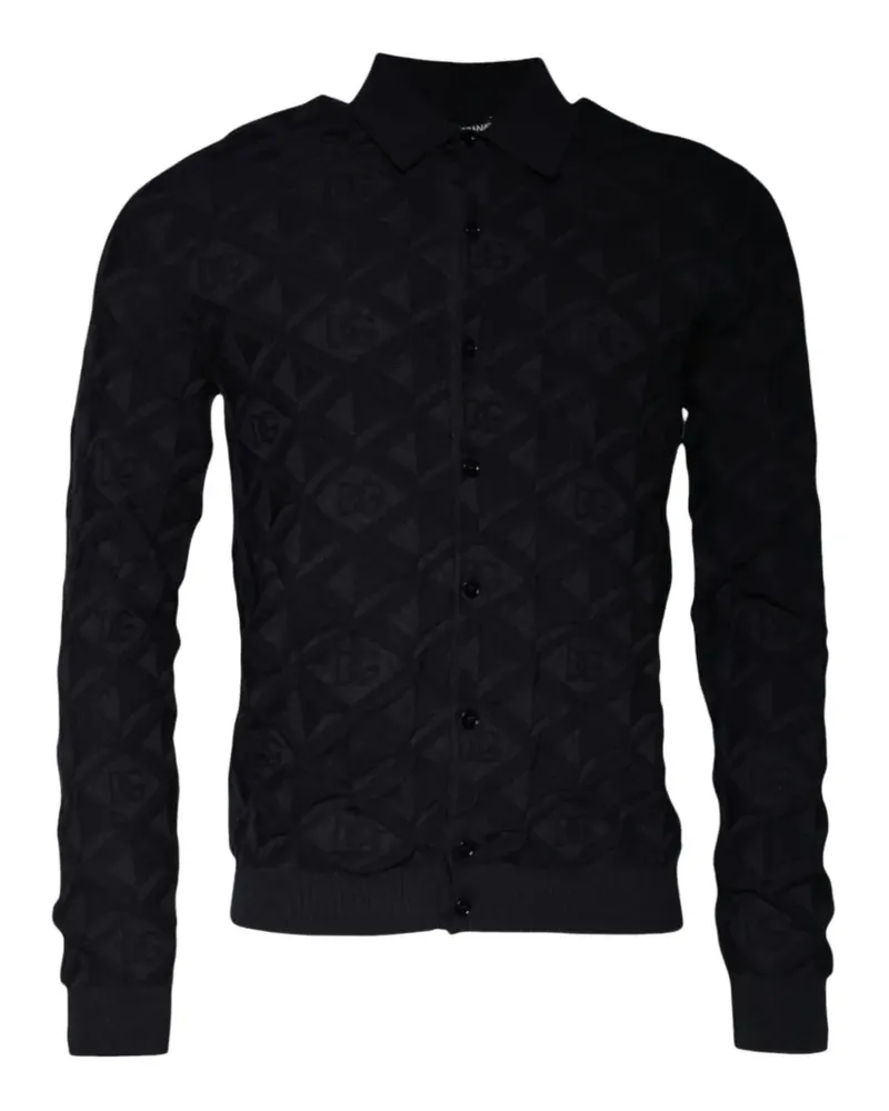 Dolce & Gabbana Cardigan mit geometrischem Muster - Schwarz Schwarz
