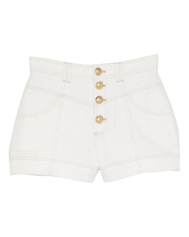 Aje. Liliana Jeans-Shorts - Weiß Weiß